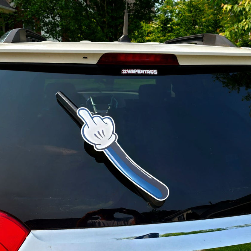 🤣 Middle Finger Car WiperTags
