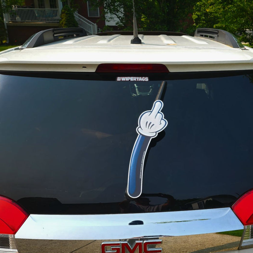 🤣 Middle Finger Car WiperTags