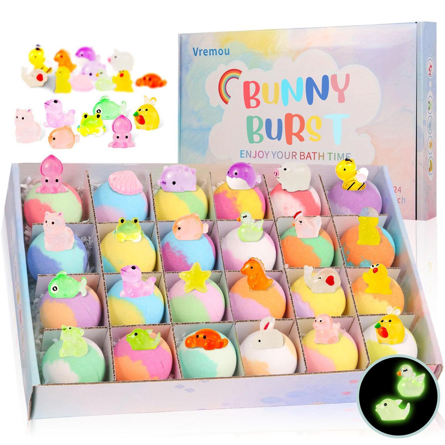 🐰🥚BunnyBurst Surprise Bath Bombs For Kids🛁✨