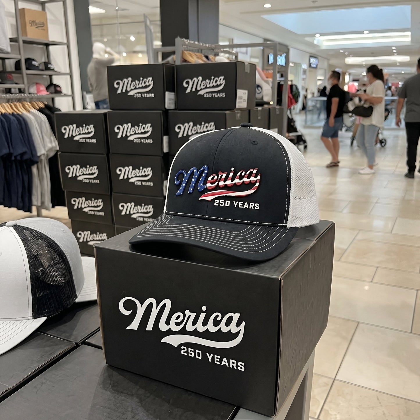 🇺🇸 ’Merica 250 Years Embroidered Mesh Back Trucker Hat