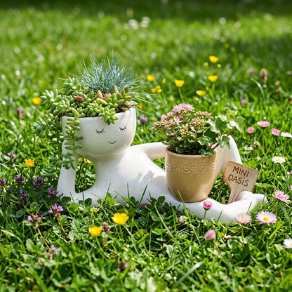 Relaxing Lady Planter