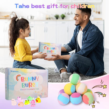 🐰🥚BunnyBurst Surprise Bath Bombs For Kids🛁✨