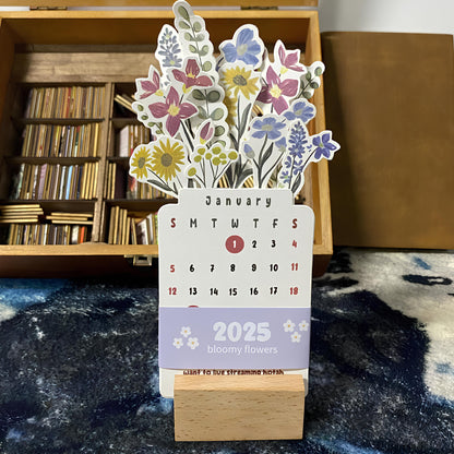 🌷Best Christmas Gift🎁-- 2025 Bloomy Flowers Desk Calendar 📅