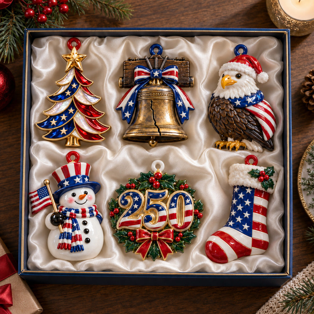250th American Pride Ornament Gift Set