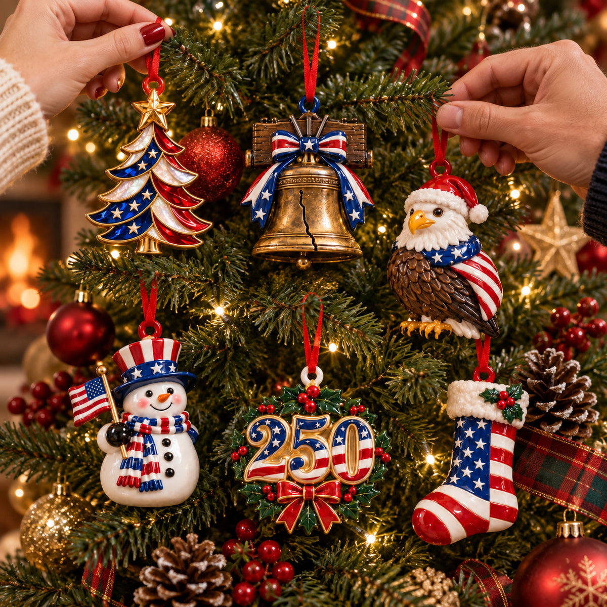 250th American Pride Ornament Gift Set