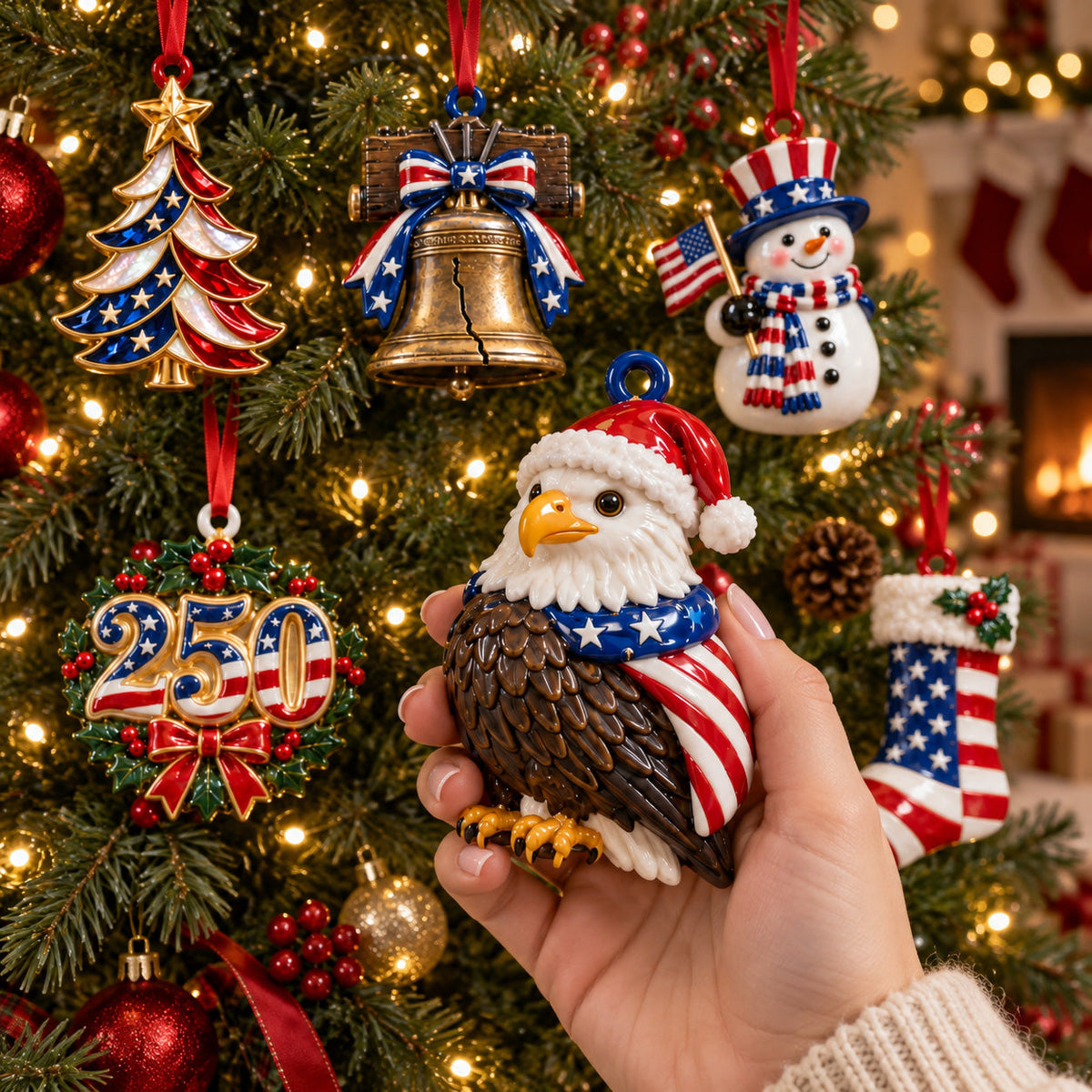 250th American Pride Ornament Gift Set