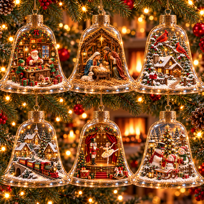 🎁2026 Christmas Wonderland Bell Ornaments.