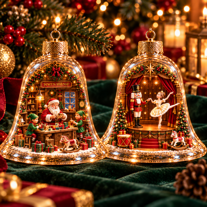 🎁2026 Christmas Wonderland Bell Ornaments.