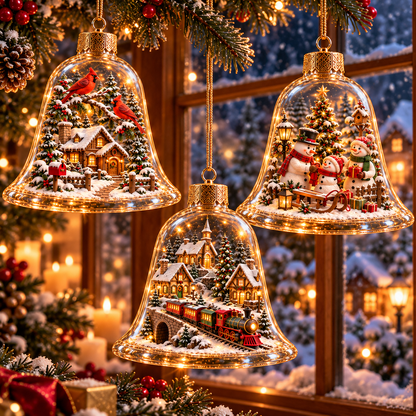🎁2026 Christmas Wonderland Bell Ornaments.