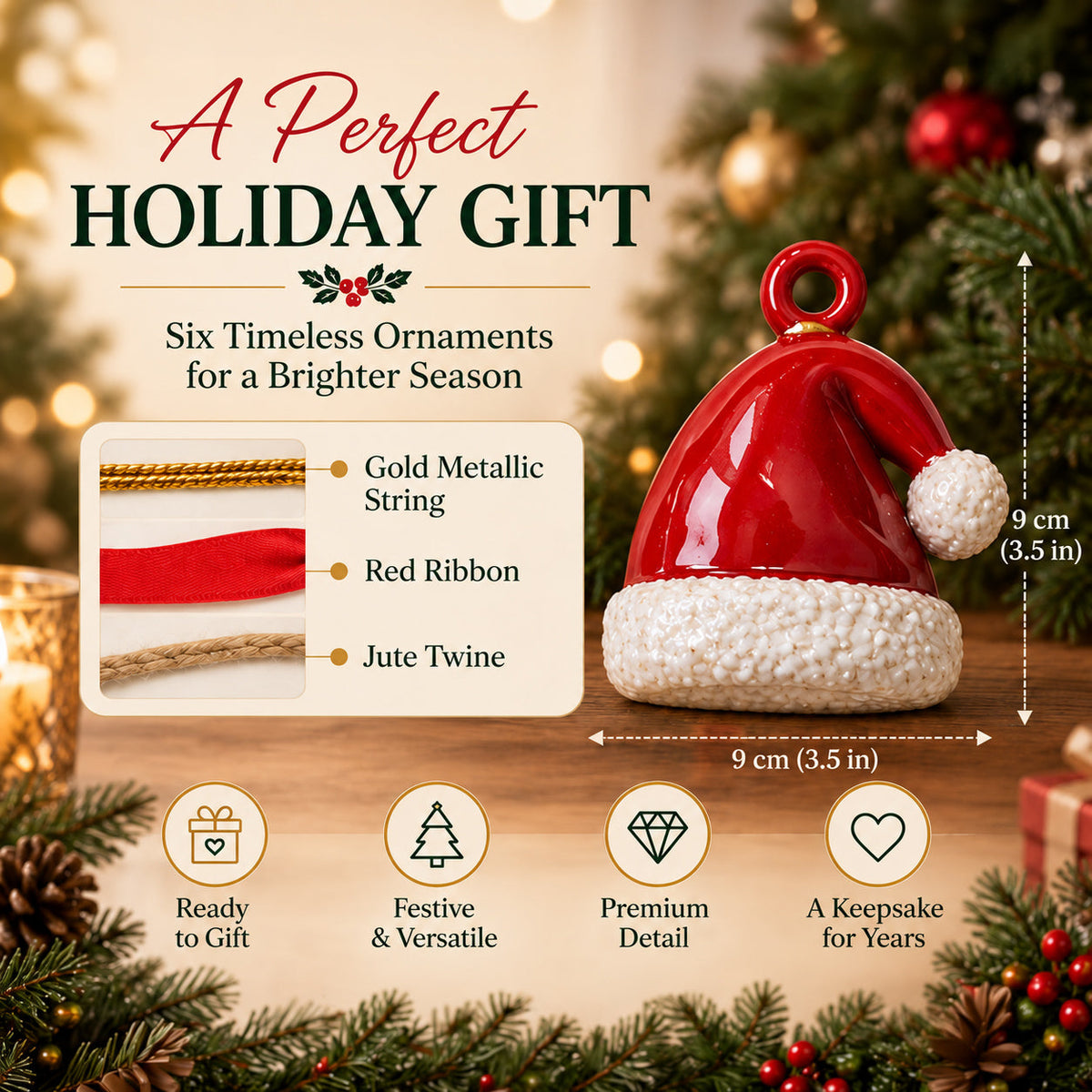American Patriotic Eagle Ornament Gift Set