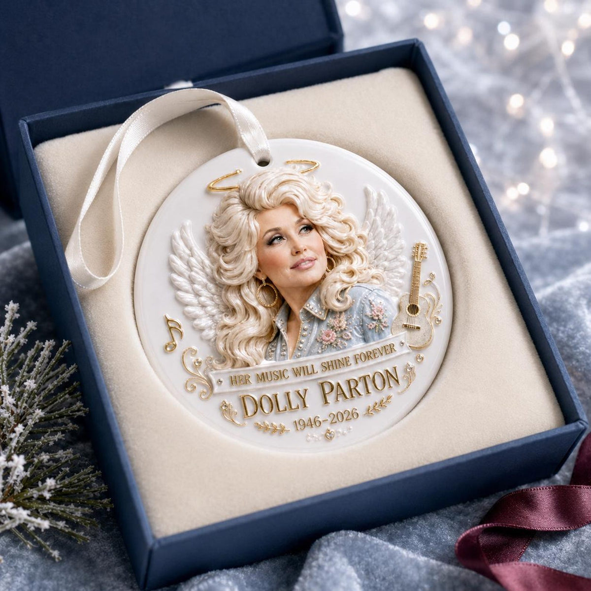 Last Day Promo: 50% OFF🎸🦋Queen of Country Music Memorial Commemorative Ornament