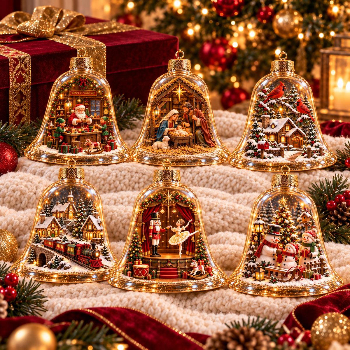 2026 Christmas Wonderland Bell Ornaments