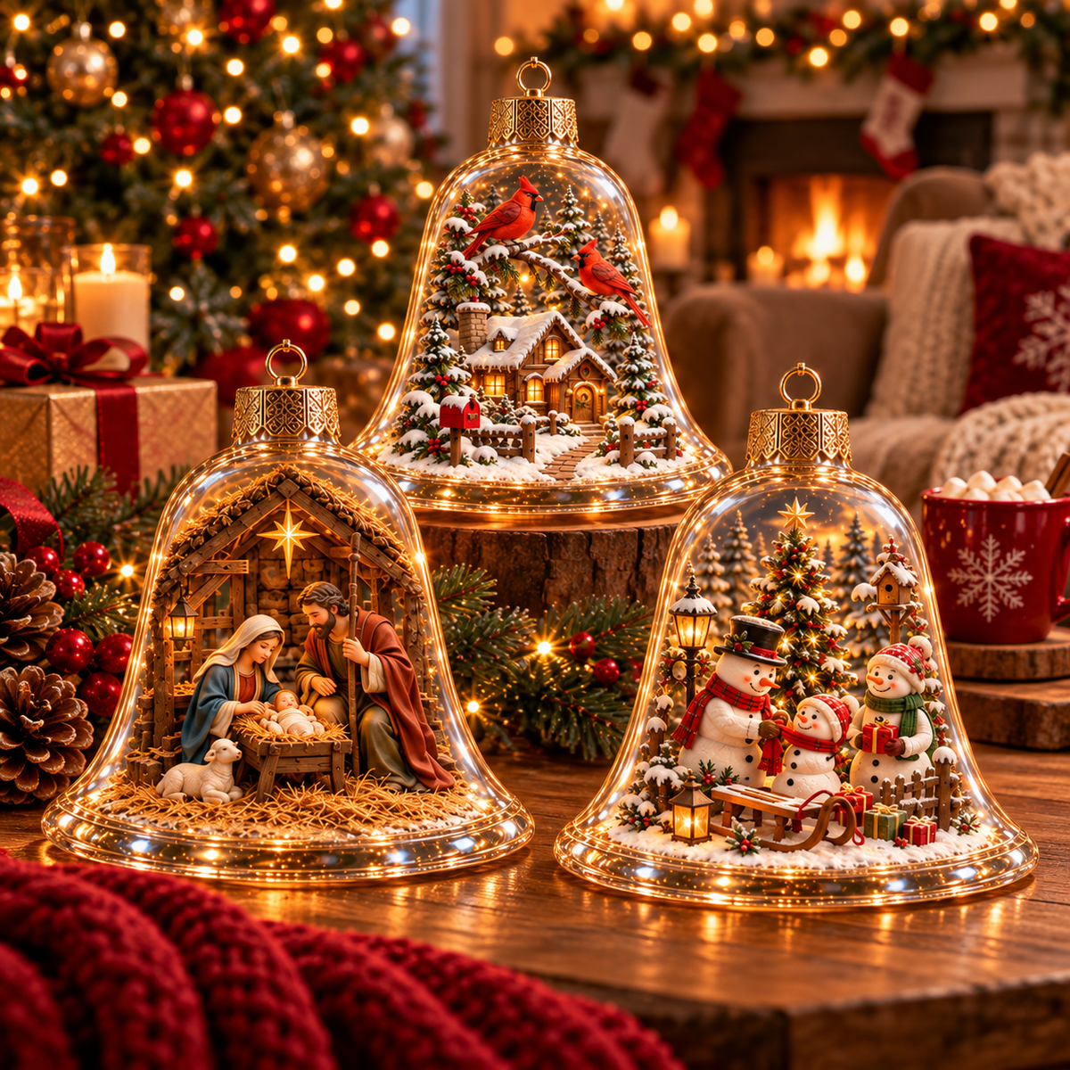 2026 Christmas Wonderland Bell Ornaments