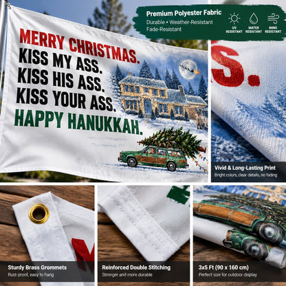 Funny Christmas Flag 🎄 3x5 Ft Flags