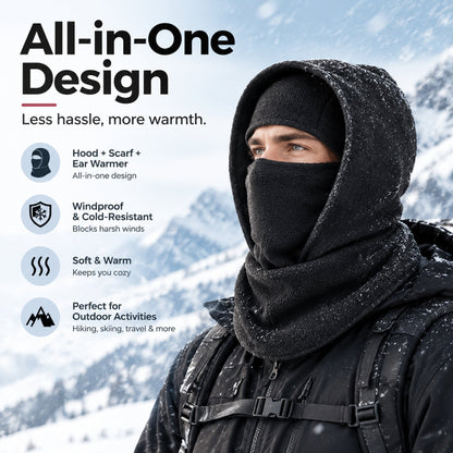 ⏳LAST DAY SALE 50% OFF!!❄️Winter All-In-One Scarf Ear Cover Warm Balaclava