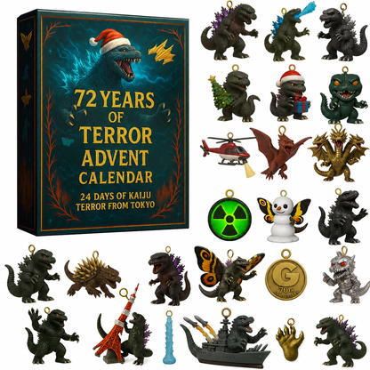 🦖Godzilla Kaiju Advent Calendar, 24‑Day Christmas Countdown Calendar