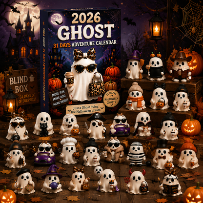 👻31‑Day Halloween Ghost Adventure Advent Calendar | 31 Collectible Ghost Figurines Box