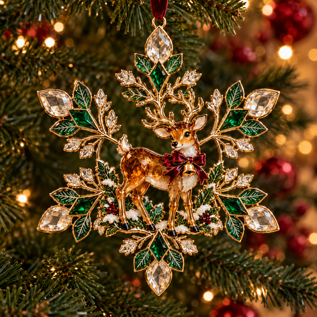 🎄✨Christmas Magic Snowflake Ornaments
