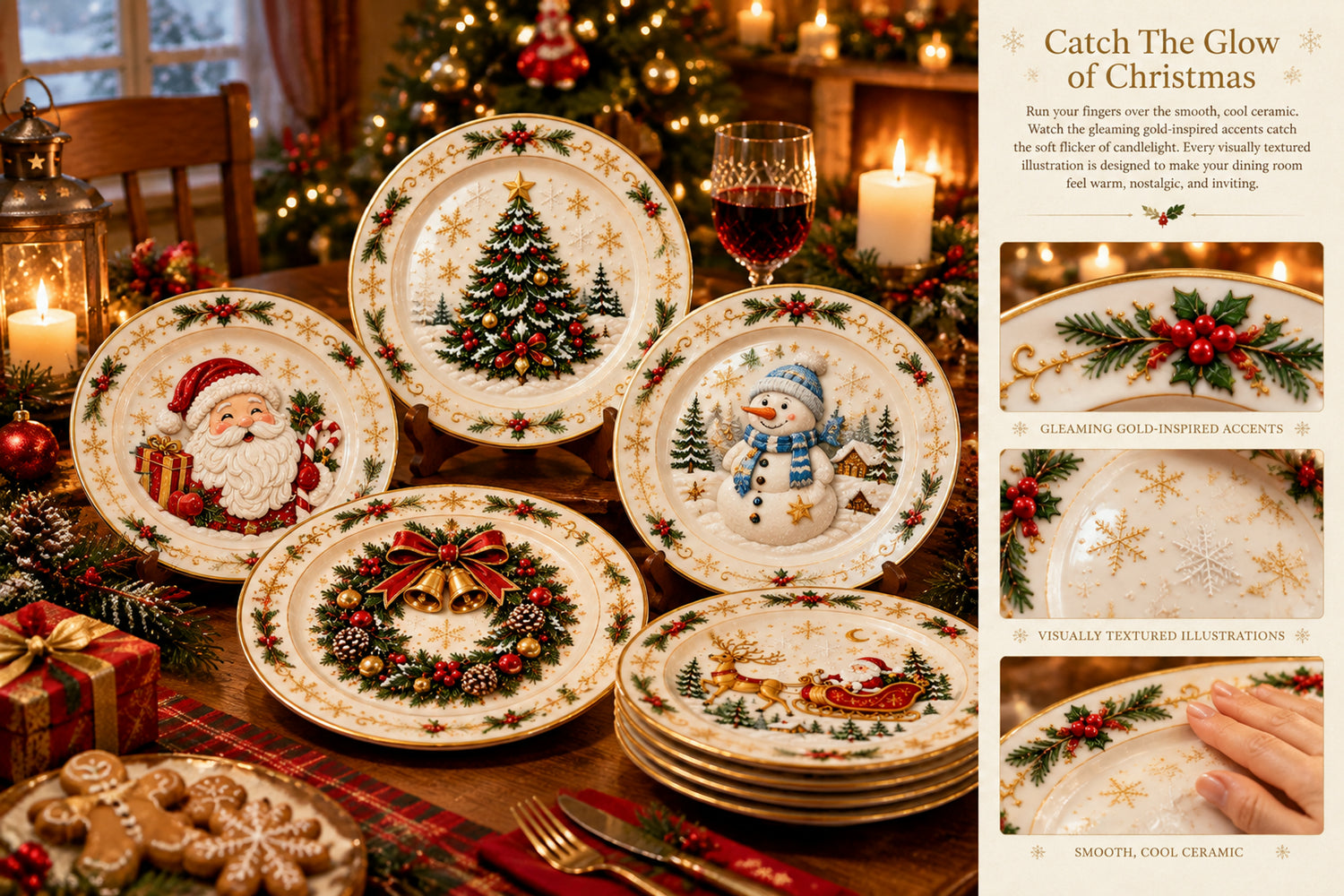 Complete Christmas plate collection
