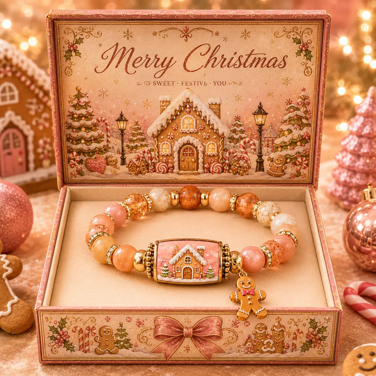 🎄 Limited Edition Christmas Story Beaded Bracelet Set – Holiday Gift Jewelry ✨🎁