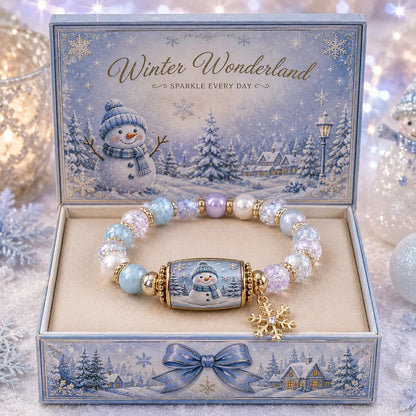🎄 Limited Edition Christmas Story Beaded Bracelet Set – Holiday Gift Jewelry ✨🎁