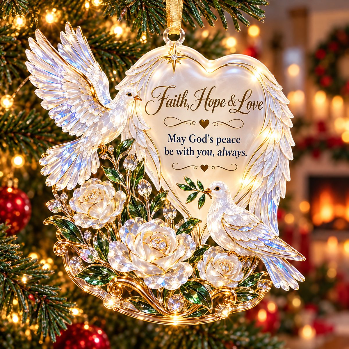 🕊️🎄 Bird & Butterfly Memorial Christmas Ornaments – A Heartfelt Tribute of Love & Remembrance