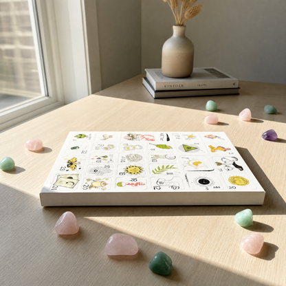 ❤100% Hand-carved -💎Crystals Advent Calendar 2026-24 Days Chakra Crystals&Healing Stones🔮