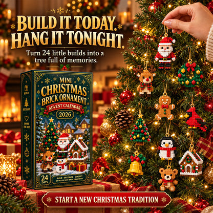 ⏳ 🎄 24-Day Mini Christmas Ornament Advent Calendar 🧱