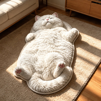 Chubby Tabby Cat Shaped Rug 🐱🤎