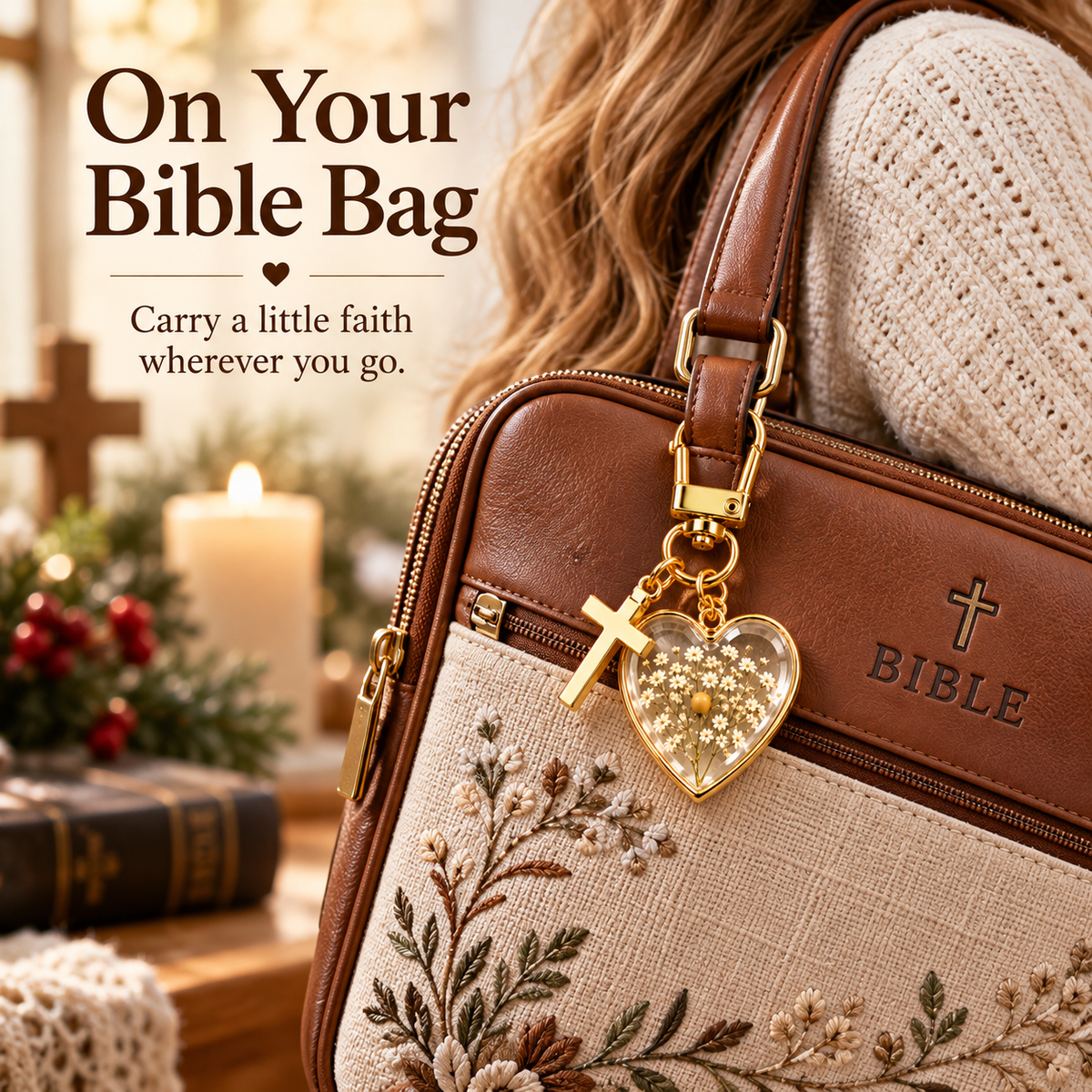 ⏳ Last Day 50% OFF –✝️ Mustard Seed Faith Keychain — Keep Believing