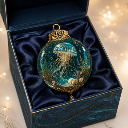 🌊🎄 Ocean Wonders Christmas Ornament Collection