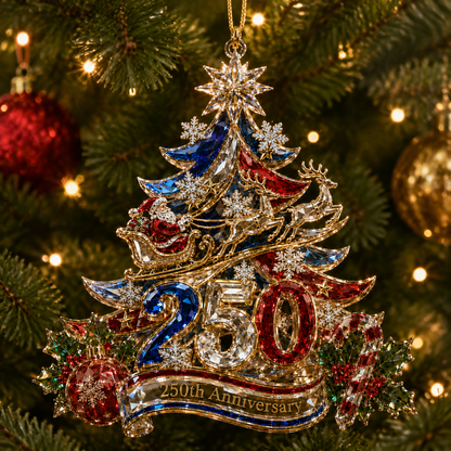 🔥Last 30pcs✨⏰ Limited anniversary edition✨49% OFF!🔥250th Anniversary Crystal Christmas Tree