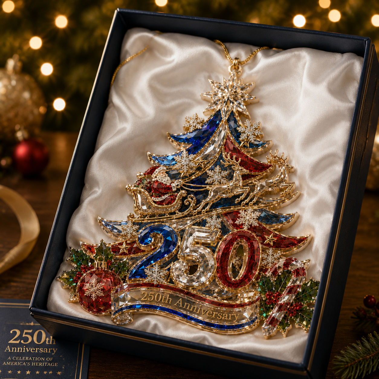 🔥Last 30pcs✨⏰ Limited anniversary edition✨49% OFF!🔥250th Anniversary Crystal Christmas Tree