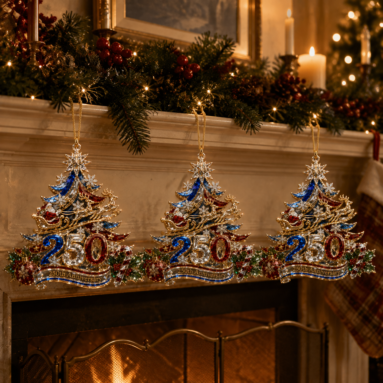 🔥Last 30pcs✨⏰ Limited anniversary edition✨49% OFF!🔥250th Anniversary Crystal Christmas Tree
