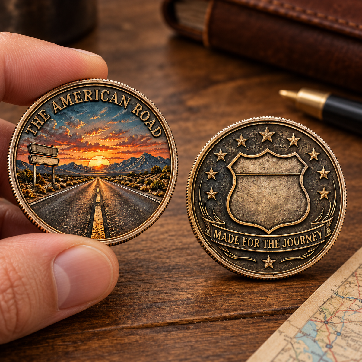 🎉🇺🇸 Limited Edition! 🔥The American Road Commemorative Coin