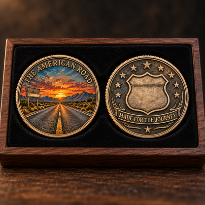 🎉🇺🇸 Limited Edition! 🔥The American Road Commemorative Coin