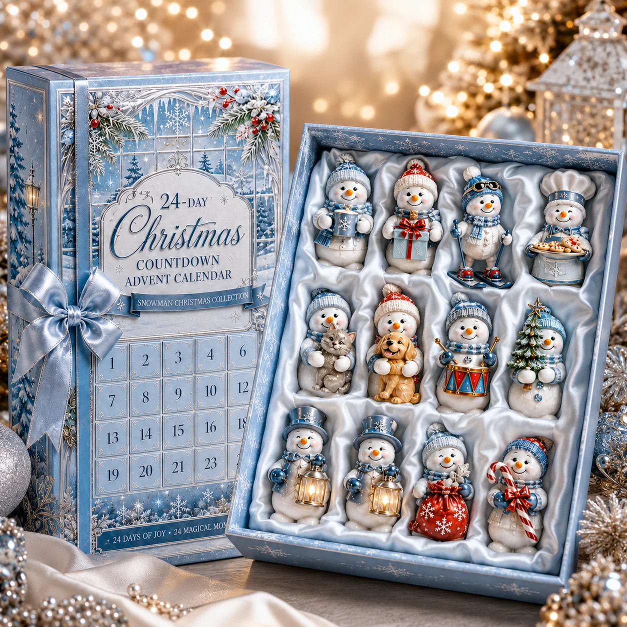 ✨24-Day Christmas Countdown Advent Calendar – Snowman Christmas Series