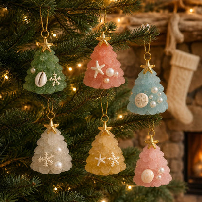 Sea Glass Christmas Tree Ornament Advent Calendar