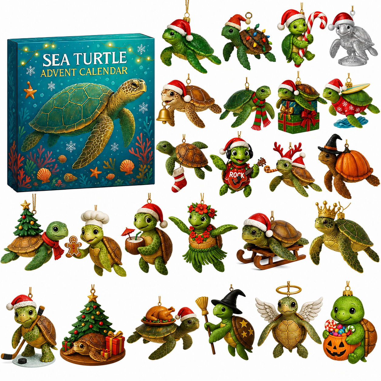🎄Christmas Pre-Sale 49%OFF🎁Sea Turtle Advent Calendar