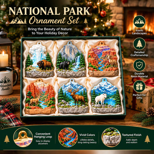 National Parks Acrylic Ornament Gift Set