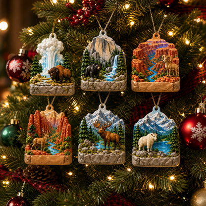 National Parks Acrylic Ornament Gift Set