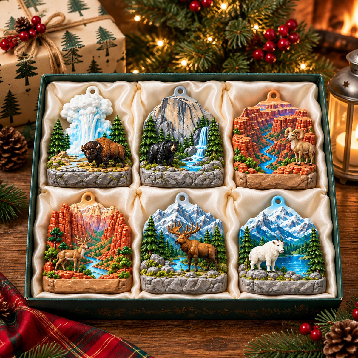 National Parks Acrylic Ornament Gift Set
