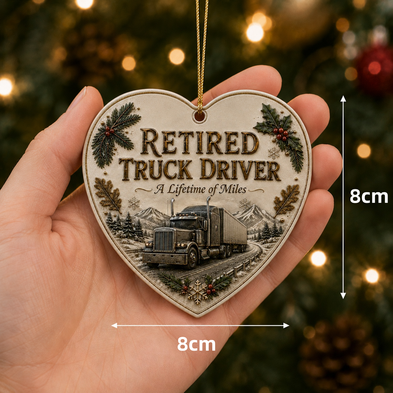 🎄 Retired Men's Careers Christmas Ornament – Honor A Lifetime Of Hard Work ⚒️✨