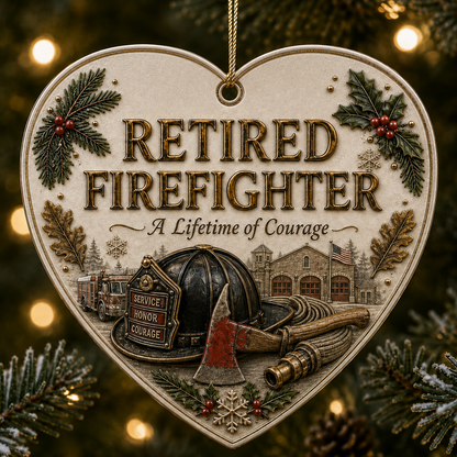 🎄 Retired Men's Careers Christmas Ornament – Honor A Lifetime Of Hard Work ⚒️✨