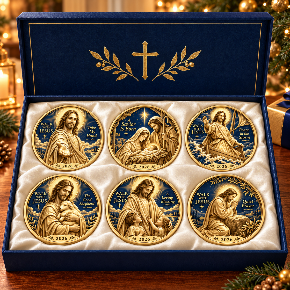 2026 Walk with Jesus Coin Collection – 6 Double-Sided Keepsakes of Faith, Hope & Love