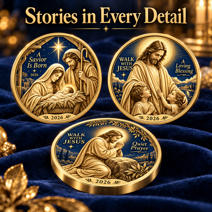 2026 Walk with Jesus Coin Collection – 6 Double-Sided Keepsakes of Faith, Hope & Love