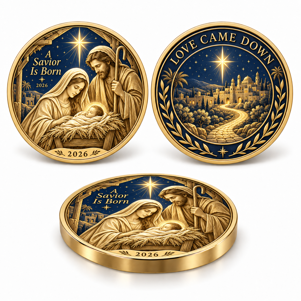 2026 Walk with Jesus Coin Collection – 6 Double-Sided Keepsakes of Faith, Hope & Love