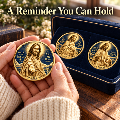 2026 Walk with Jesus Coin Collection – 6 Double-Sided Keepsakes of Faith, Hope & Love