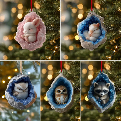 🎄Early Bird Christmas Sale 50% OFF | Geode Animal Ornaments