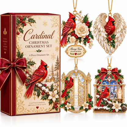 🎅 2026 Christmas Gift 50% Off--Cardinal Christmas Ornament –  Red Bird Holiday Keepsake, Meaningful Memorial Gift for Family & Loved Ones